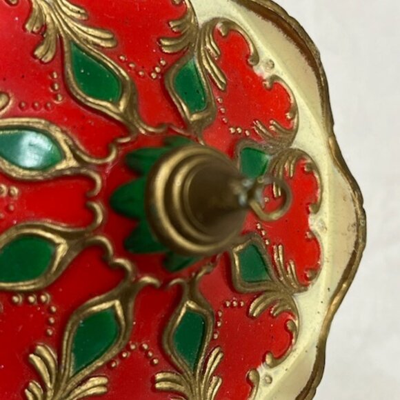 VTG 1991 Noma Carousel Merry Go Round Mirror Christmas Plastic Ornament 4" Tall - Picture 10 of 14